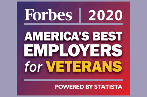 Forbes 2020 America's Best Employers for Veterans emblem