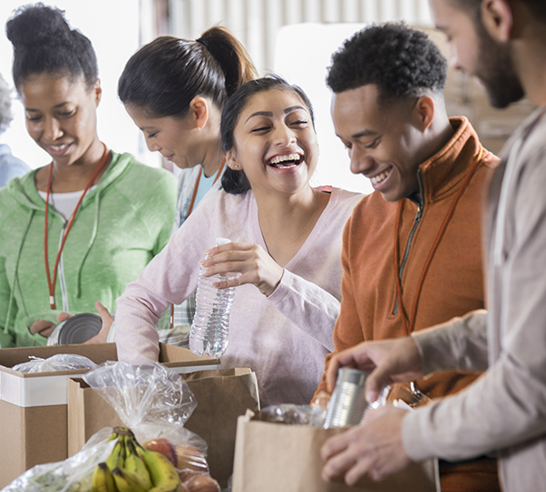 People at not-for-profit organization