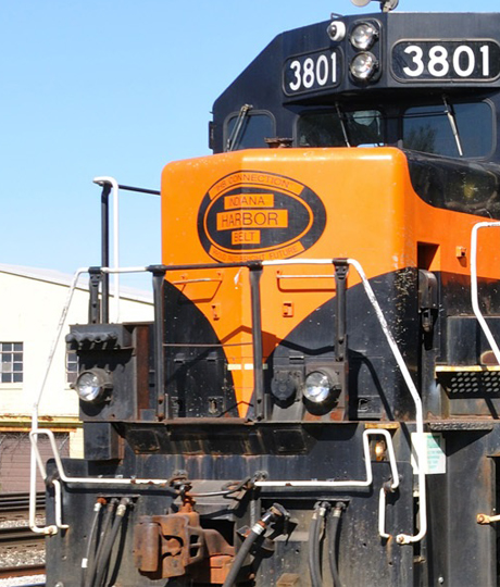 Indiana Harbor Belt freight train engine.