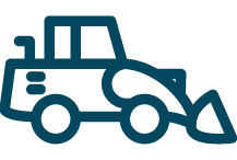 icon of earth mover vehicle