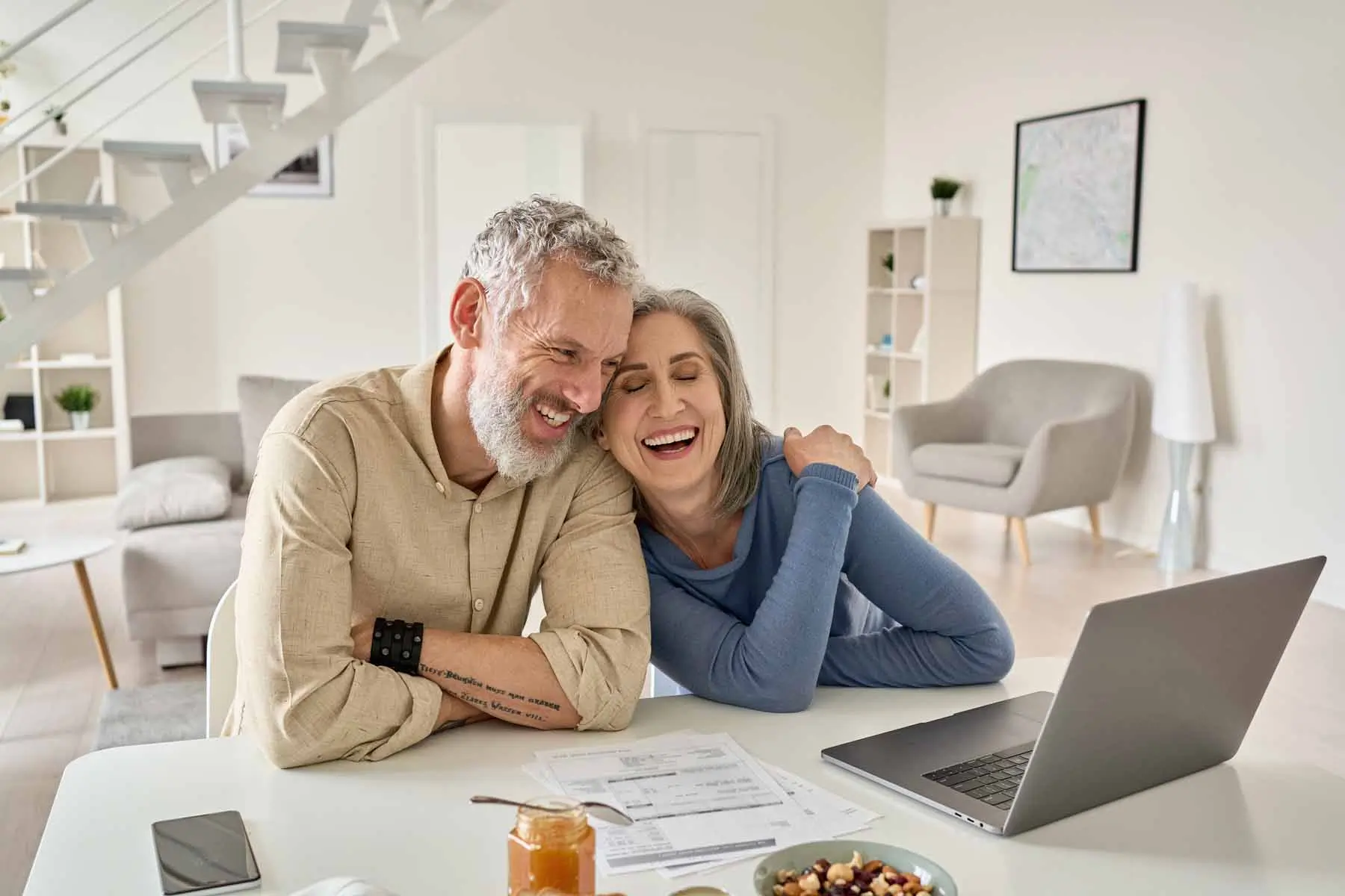 happy mature couple