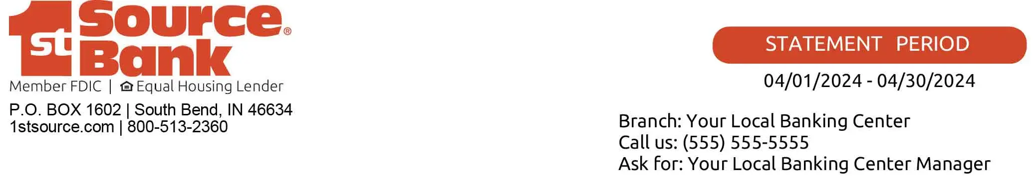 The new header section