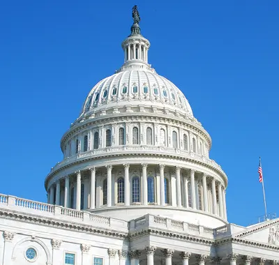 US Capitol building - Iconic architectural landmark.