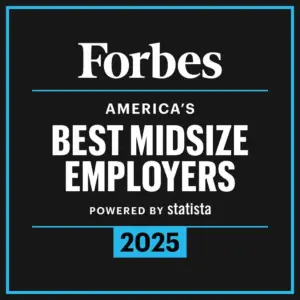 Forbes Best Midsize Employer 2025 logo