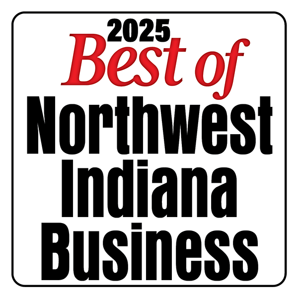 Logo for the 2025 Northwest Indiana Business Magazine best businesses in Northwest Indiana award