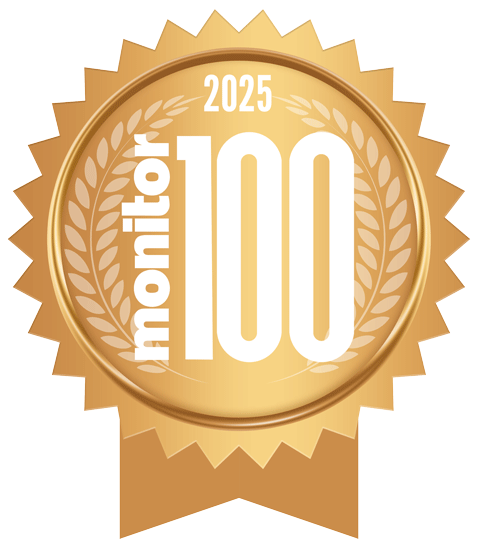 2025 Monitor 100 Award Logo