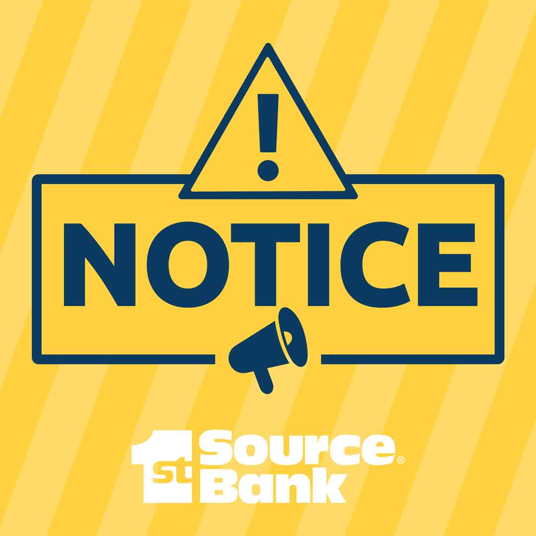 Important notice graphic