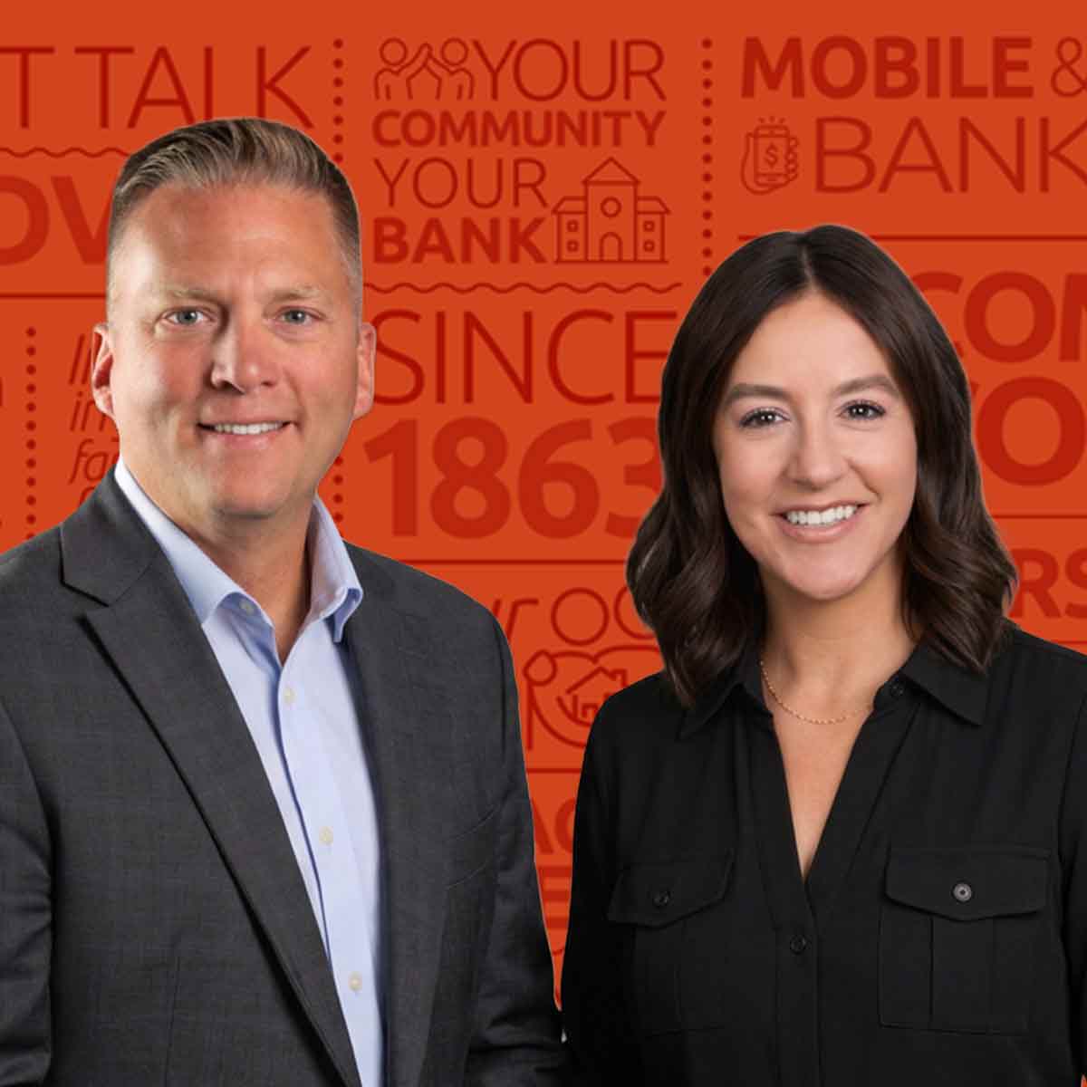 Scott Thompson, Division Head, Treasury Services and Jamie Bankert, Treasury Services Senior Sales Manager at 1st Source Bank